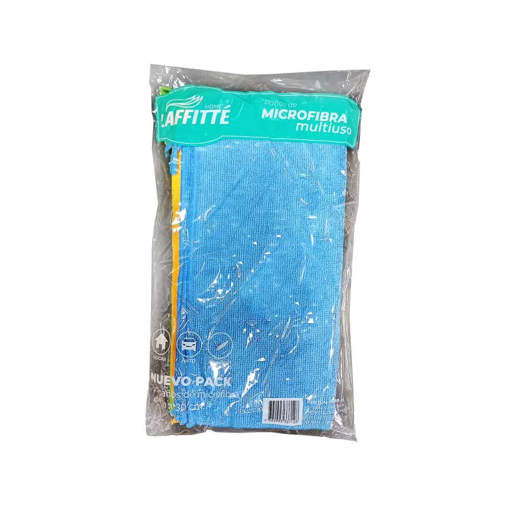 PAÑO DE MICROFIBRA PACK X10 30X30CM LAFFITTÉ